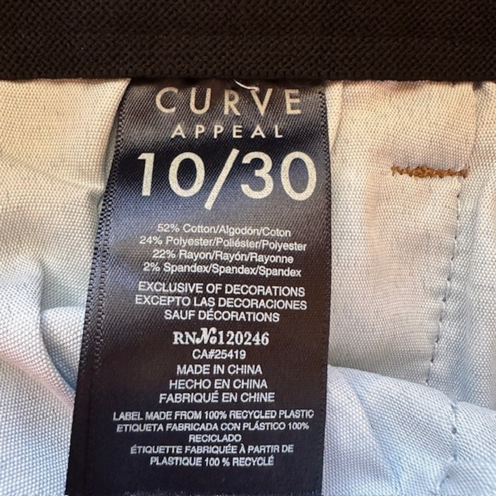 NWT Curve Appeal Women's Comfort Waist High Rise Skinny Stretch Jeans 10/30 - Picture 8 of 8